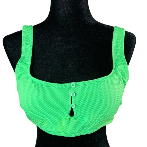 aerie Other - Aerie Scoop Encolure Degagee Green Bikini top NWT